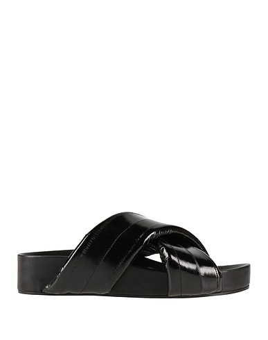 JIL SANDER Sandals Black Leather