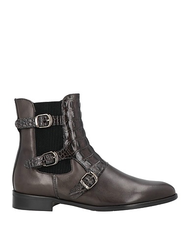 PERTINI Ankle boot Charcoal Leather