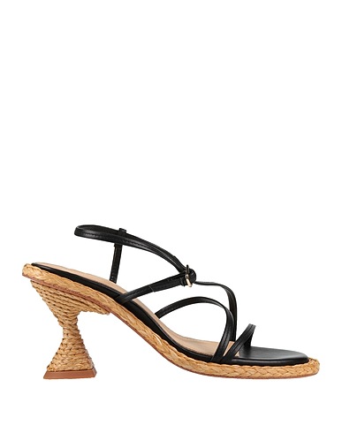 PALOMA BARCELÓ Sandals Black Leather