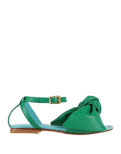 MIMISOL Sandali Verde Pelle