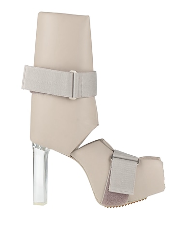RICK OWENS Stivali Grigio chiaro Pelle