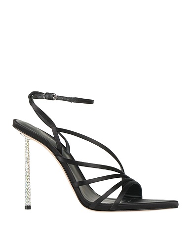 LE SILLA Sandals Black Textile fibres