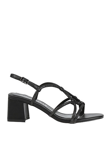 AQUARELLE Sandals Black Textile fibers