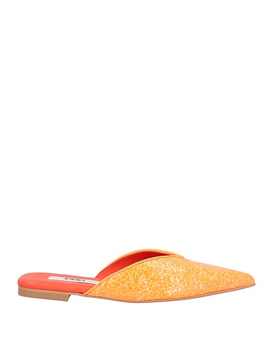 PAO PIANO ZERO Mules and clogs Orange Textile fibres
