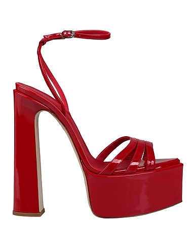 LE SILLA Sandali Rosso Pelle