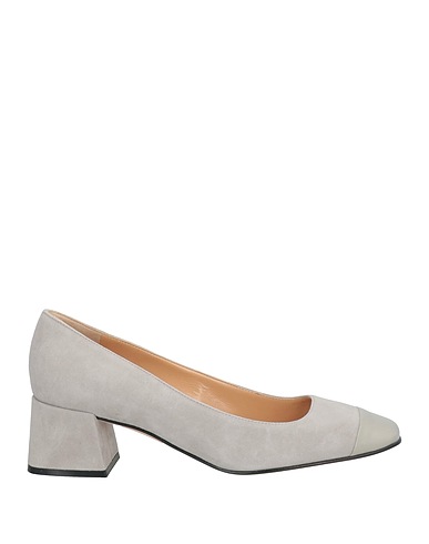 SERGIO ROSSI Court Light grey Leather