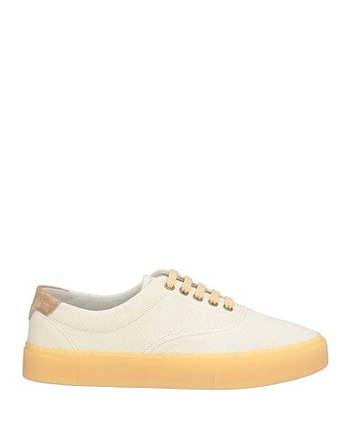 BRUNELLO CUCINELLI Sneakers Beige Leather, Textile fibers