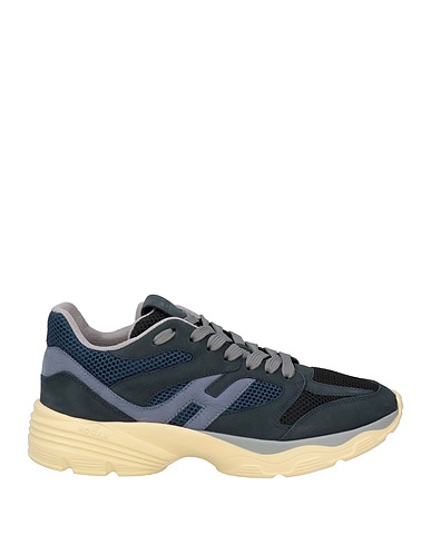 HOGAN Sneakers Σκούρο μπλε της νύχτας Δέρμα, Ίνες υφασμάτων