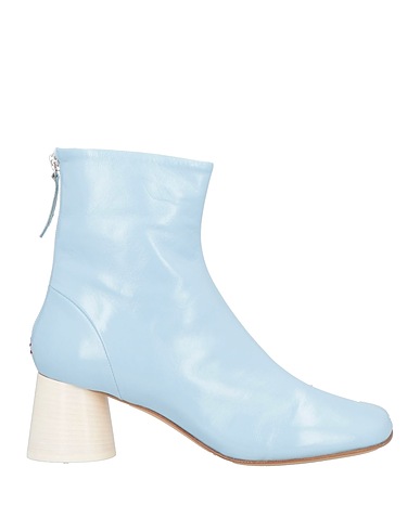 HALMANERA Ankle boot Sky blue Leather