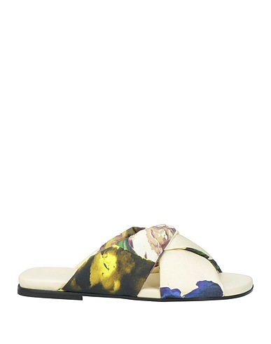 ERIKA CAVALLINI Sandals Ivory Textile fibers