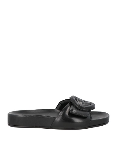 POMME D'OR Sandals Black Leather