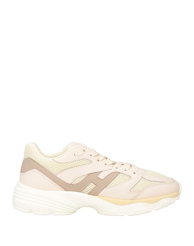 HOGAN Sneakers Light pink Leather, Textile fibers