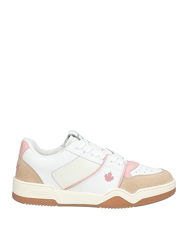 DSQUARED2 Sneakers Beige Leather, Textile fibers