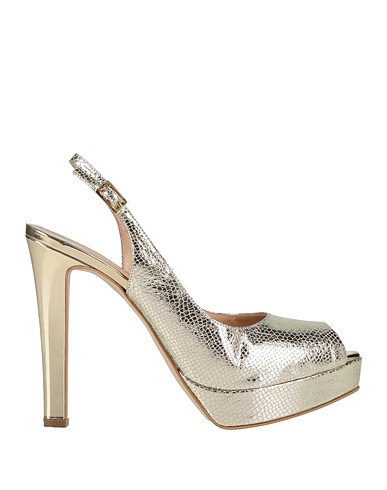 ANTEPRIMA Sandals Platinum Leather, Textile fibres