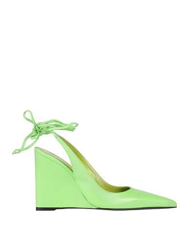 BY FAR Pump Lime green Leather