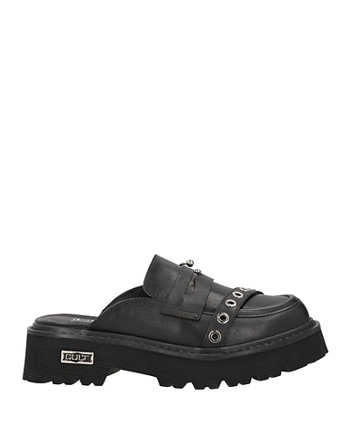CULT Mules and clogs Black Leather