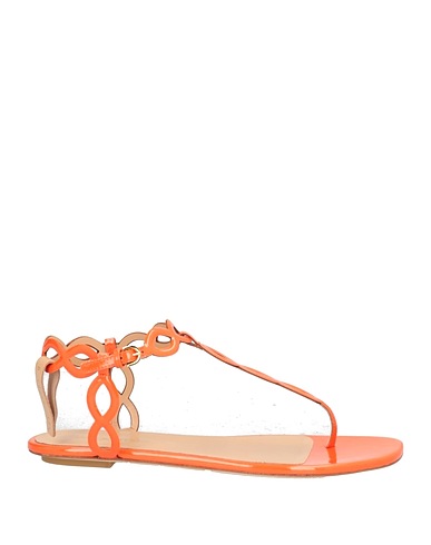 SERGIO ROSSI Flip flops ARANCIONE Leather