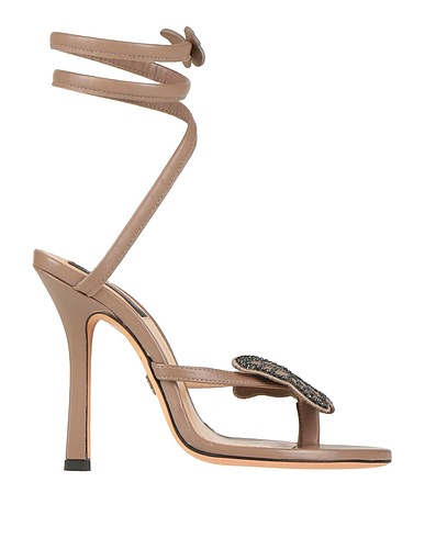 BLUMARINE Dianetten Maulwurfsgrau Leder
