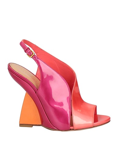 SERGIO ROSSI Sandals Fuchsia Leather
