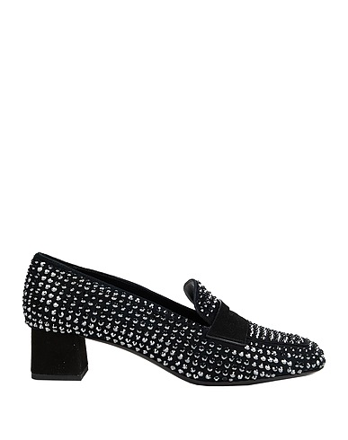 EDDY DANIELE Loafers Black Leather