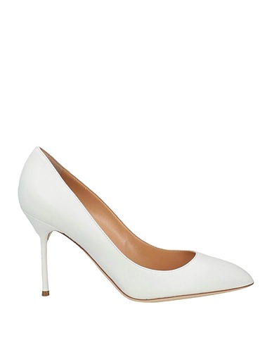 SERGIO ROSSI Court White Leather