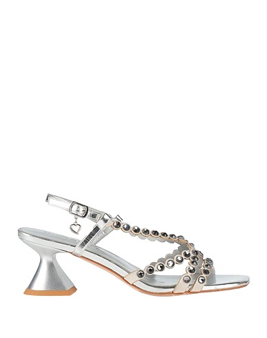 TUA BY BRACCIALINI Sandalen Silber Gewebefasern