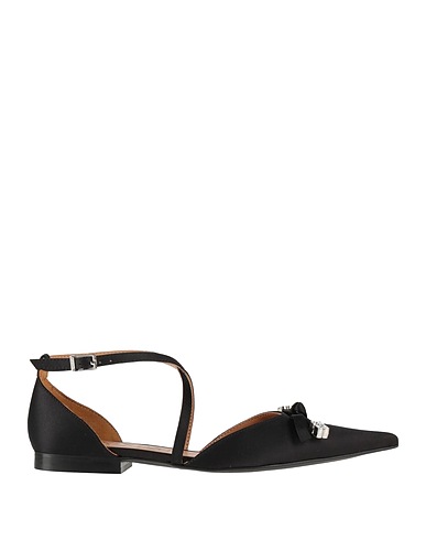 GANNI Ballet flats Black Textile fibers