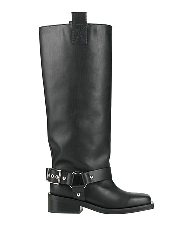 GANNI Boots Black Textile fibres