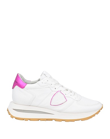 PHILIPPE MODEL Sneakers BIANCO Leather, Textile fibers