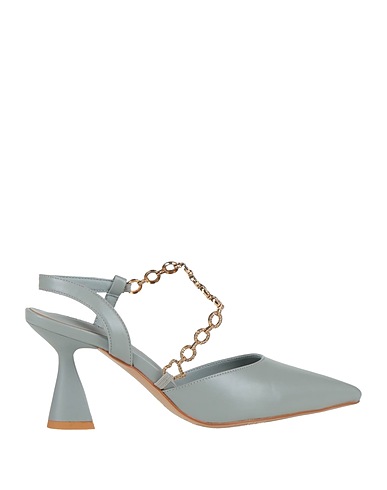 TUA BY BRACCIALINI Pump Light grey Textile fibers