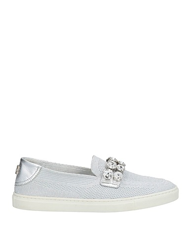 CASADEI Loafers Silver Textile fibers