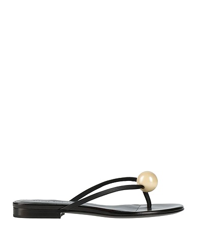 MAGDA BUTRYM Flip flops Black 100% Calfskin