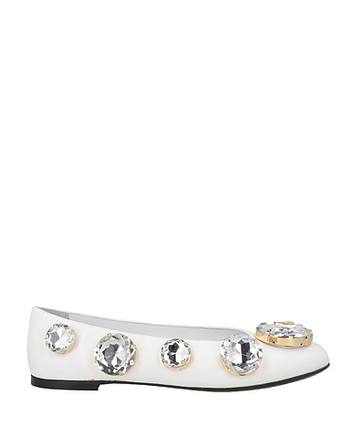 AREA Ballerine Bianco Pelle