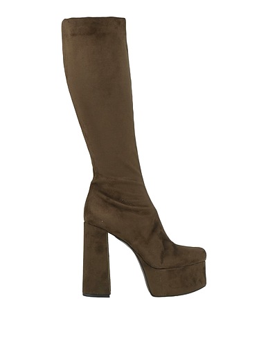ANIYE BY Boots Military green Textile fibers