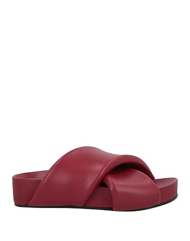 JIL SANDER Sandali Porpora Pelle