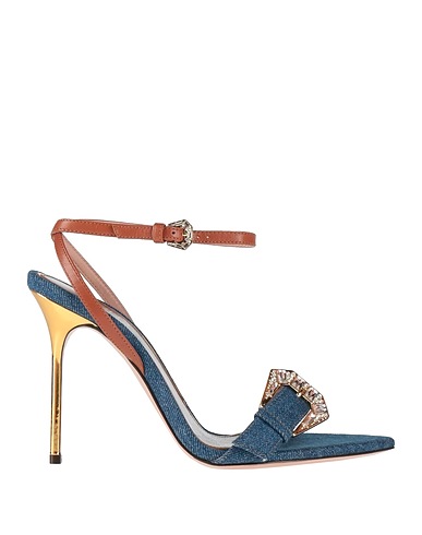 GEDEBE Sandals Blue Textile fibers