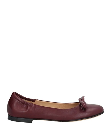 POMME D'OR Ballet flats Plum Leather