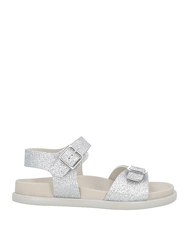 EMPORIO ARMANI Sandali Argento Fibre tessili