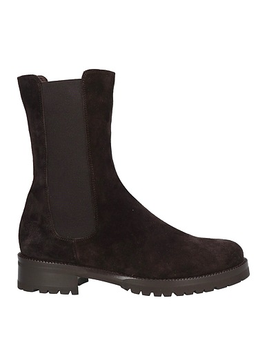 TRUMAN'S Ankle boot Dark brown Leather