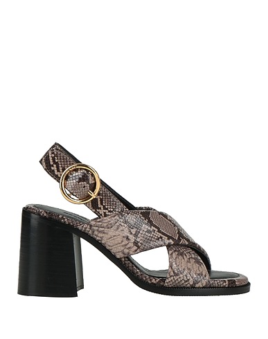 SEE BY CHLOÉ Sandals Grey Calfskin