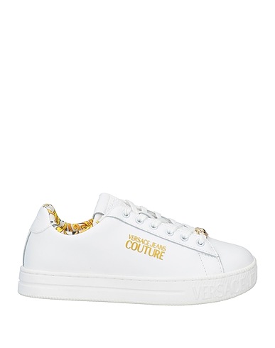 VERSACE JEANS COUTURE Sneakers White Leather, Rubber
