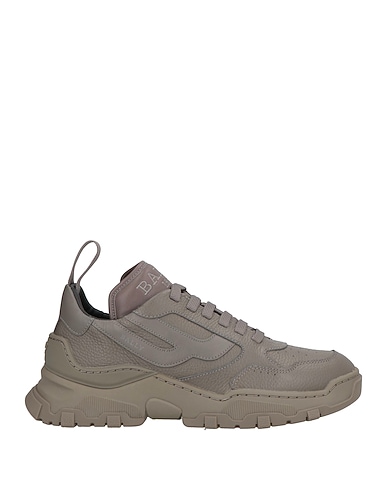 BALLY Sneakers VERDE MILITARE Leather, Textile fibres