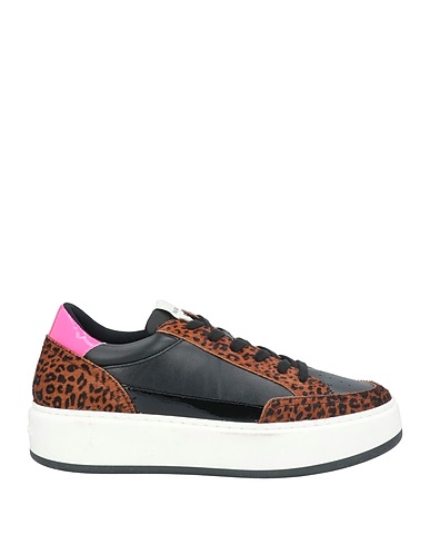 NIRA RUBENS Sneakers Black Leather, Textile fibres