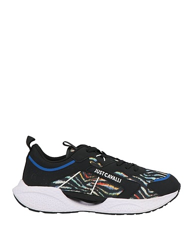 JUST CAVALLI Sneakers Black Textile fibres