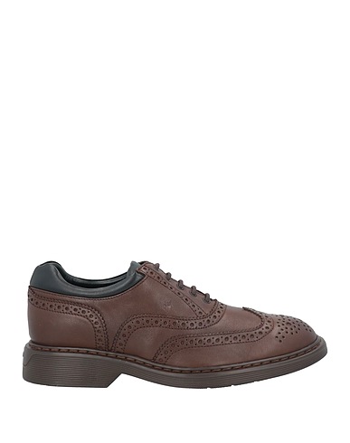 HOGAN Schnürschuhe Schokobraun Kalbsleder
