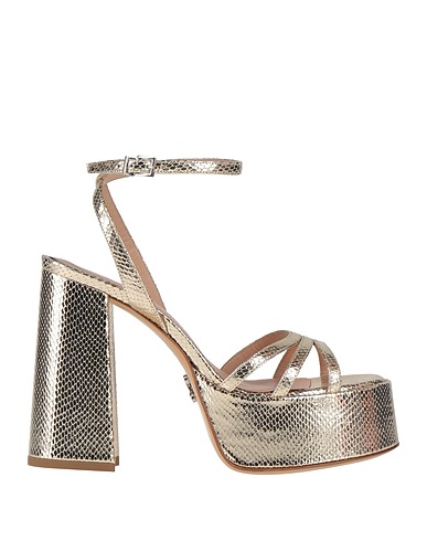 SERGIO LEVANTESI Sandals Platinum Leather