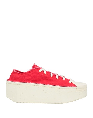 Y-3 Sneakers Red Textile fibres, Rubber