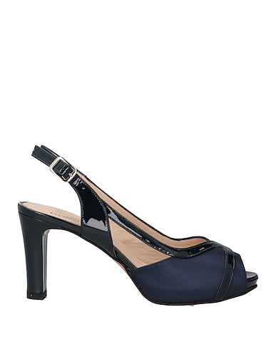 DONNA SOFT Sandals Navy Textile fibers