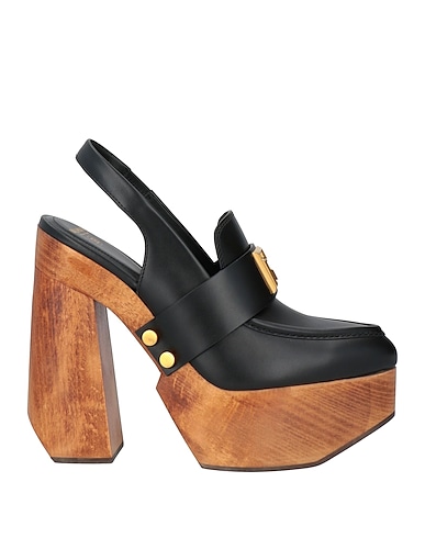BALMAIN Court Black Calfskin, Wood