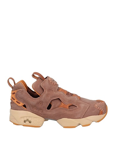 REEBOK Sneakers Light brown Leather, Textile fibres